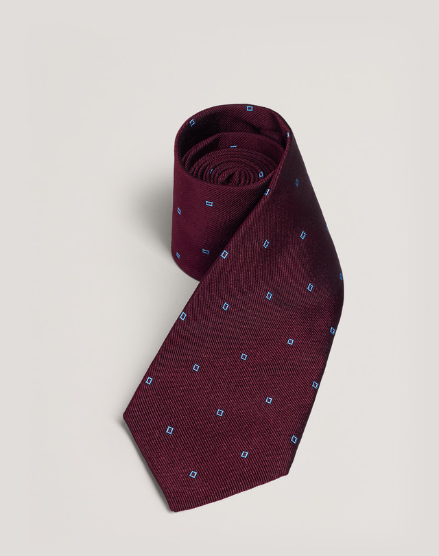 DUNHILL RECTANGLE MOTIF TIE PRINTED TIES Man f