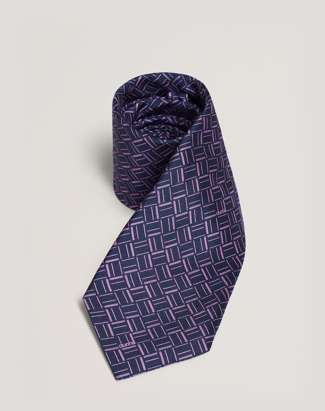 DUNHILL ABSTRACT SIGNATURE TIE PRINTED TIES Man f