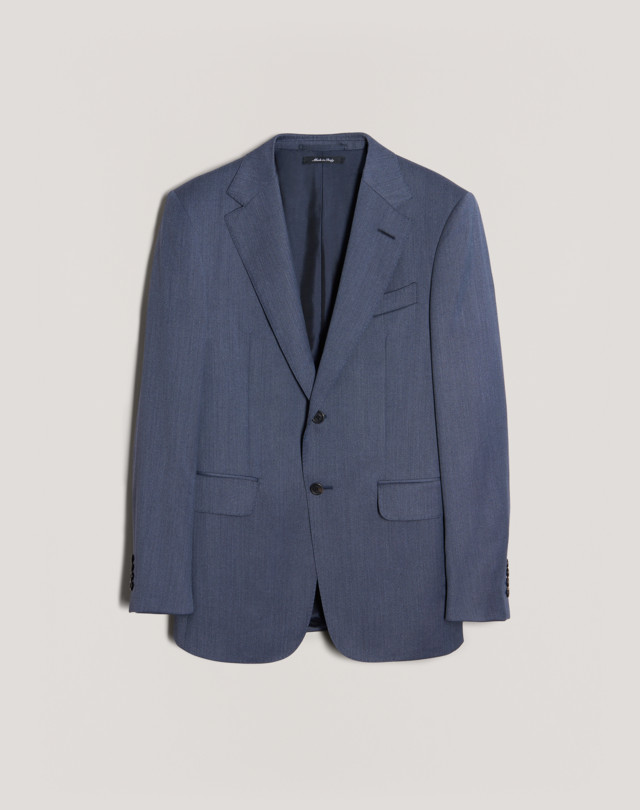 DUNHILL Wool Melange Twill Kensington Jacket BLAZERS Man f