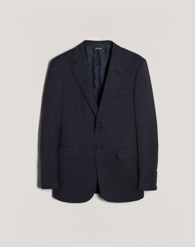 DUNHILL Wool Windowpane Kensington Jacket BLAZERS Man f
