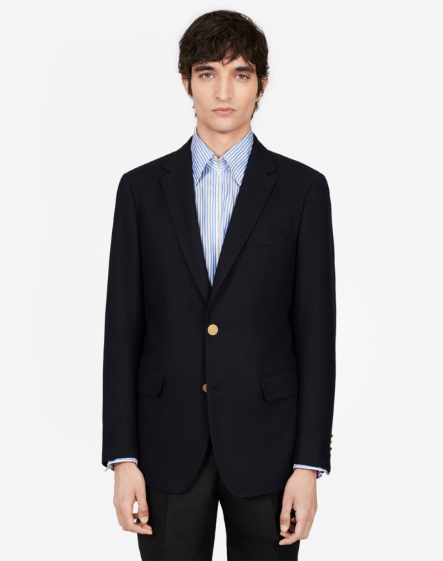 DUNHILL WOOL CASHMERE TWILL MAYFAIR BLAZER BLAZER Man d
