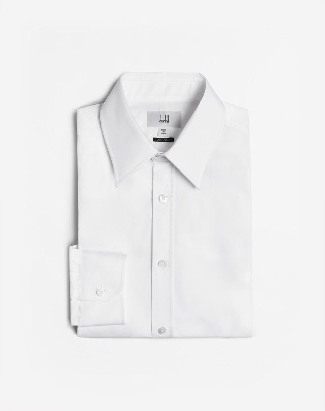 Men's White Sea Island Cotton Formal Shirt