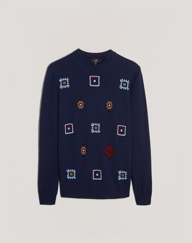 DUNHILL British Neat Intarsia Jumper JUMPERS Man f
