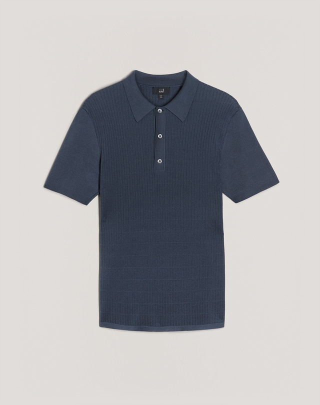 DUNHILL GESTRICKTES POLOSHIRT Herren f
