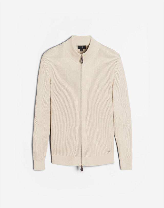 DUNHILL Engineered Rib Track Jacket JUMPERS Man f