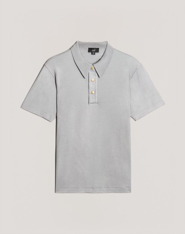 DUNHILL Textured Panel Polo POLOS Man f
