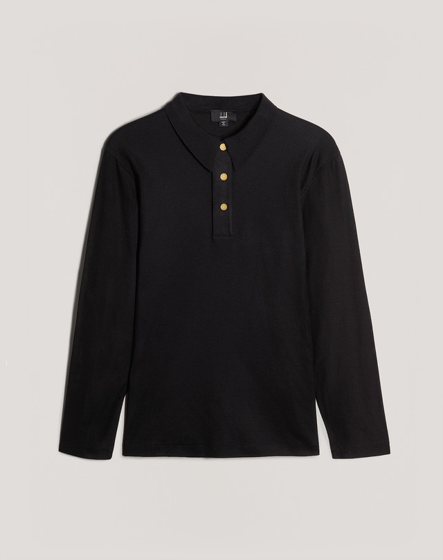 DUNHILL Textured Panel Polo POLOS Man f
