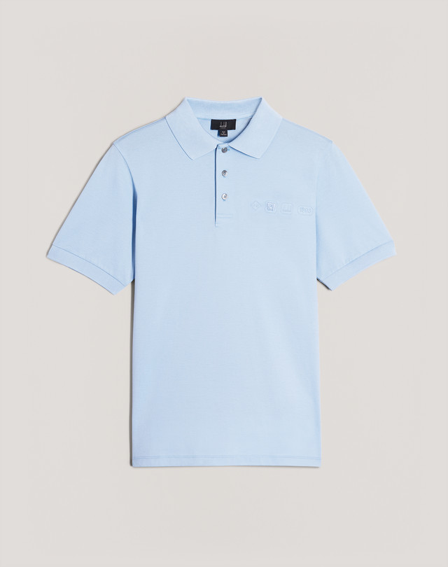 DUNHILL Hallmark Embroidered Polo POLOS Man f