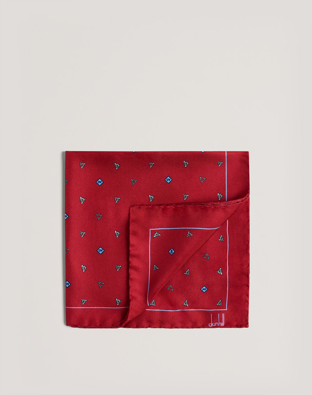 DUNHILL Wing Nut Logo Pocket Square Pocket square Man f