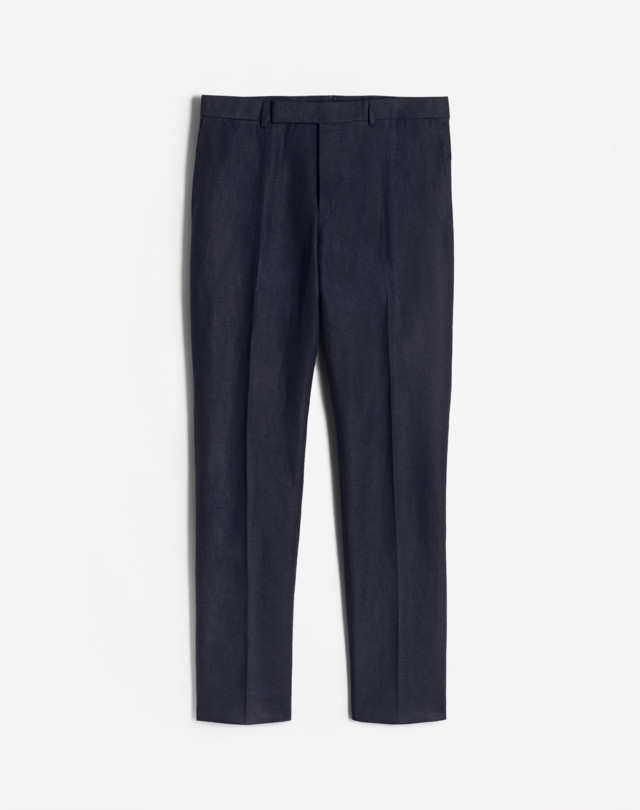 DUNHILL KENSINGTON FIT IRISH LINEN TROUSERS FORMAL TROUSERS Man f