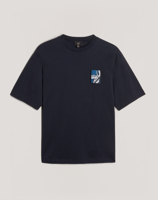 DUNHILL GINZA EMBROIDERY T-SHIRT T-SHIRTS Man f