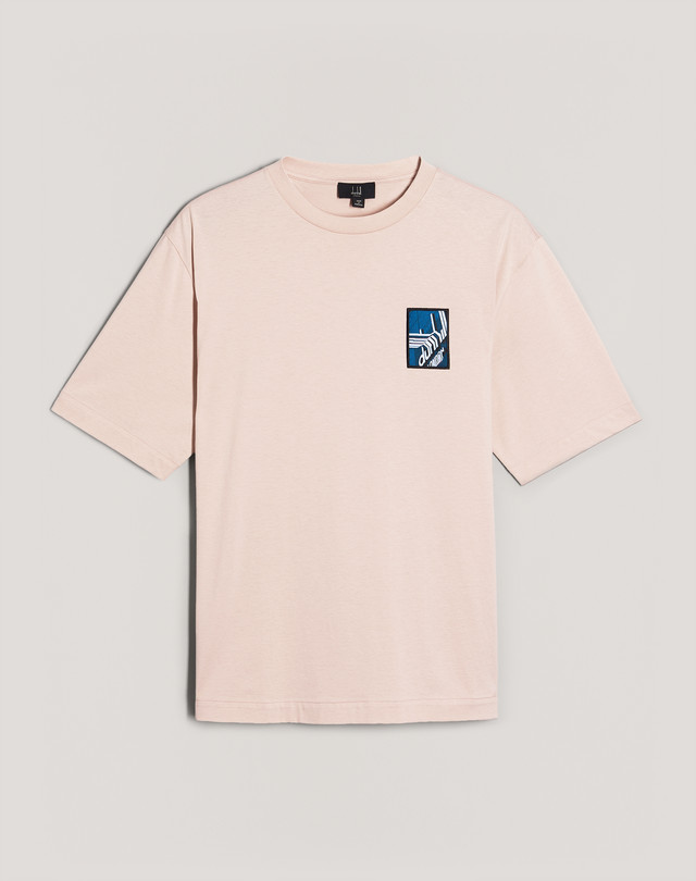 DUNHILL GINZA EMBROIDERY T-SHIRT T-SHIRT Man f