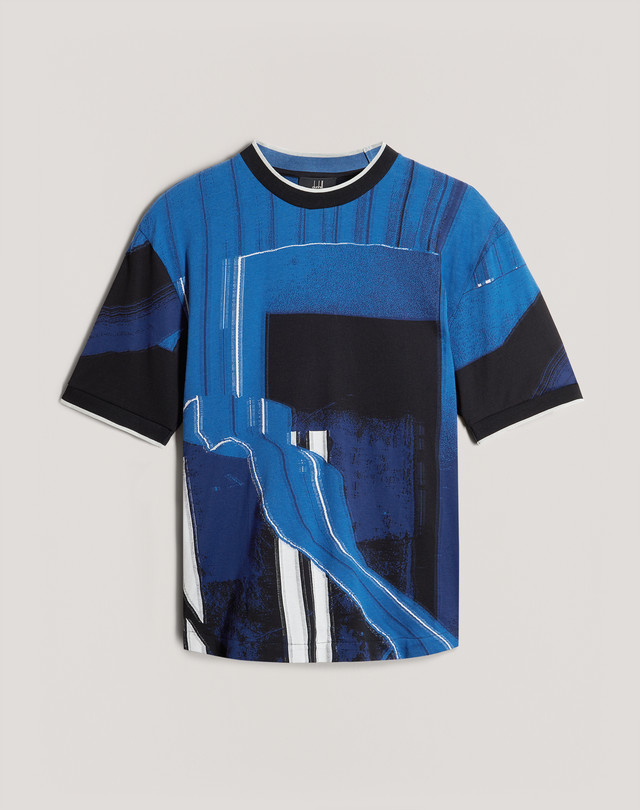 DUNHILL GINZA JACQUARD T-SHIRT T-SHIRTS Man f
