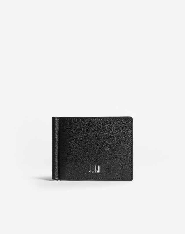 Men's Black Duke Fine Leather 6cc Money Clip Wallet | dunhill HK Online ...