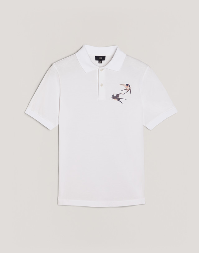 DUNHILL SPRING SWALLOWS POLO POLOS Man f