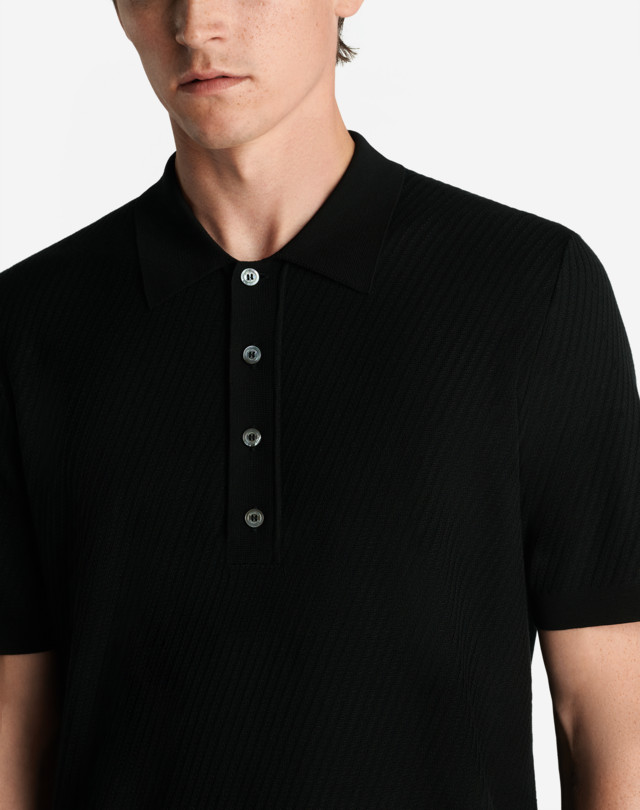 DUNHILL DIAGONAL TEXTURE SS POLO POLOS Man a