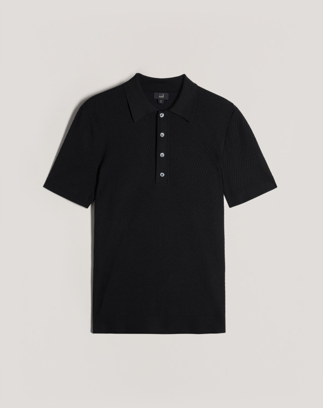 DUNHILL DIAGONAL TEXTURE SS POLO POLOS Man b