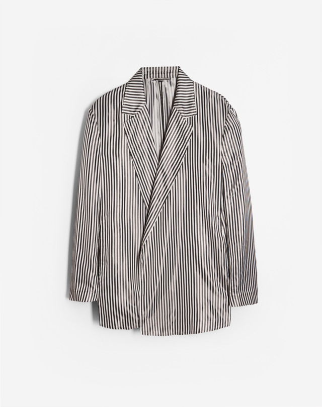 DUNHILL STRIPE SPLIT HEM JACKET BLAZER Man f