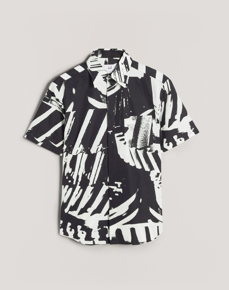GEARS SHORT SLEEVE SHIRT DUNHILL SHORT SLEEVE CASUAL SHIRTS Man GEARS SHORT SLEEVE SHIRT f