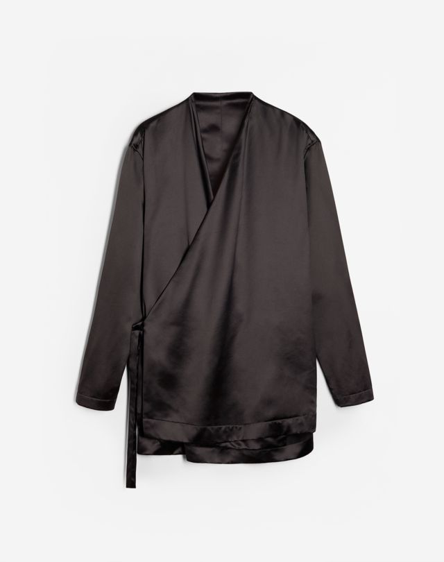 Dunhill 21SS ダッチェスシルクサテン ラップシャツ | gulatilaw.com