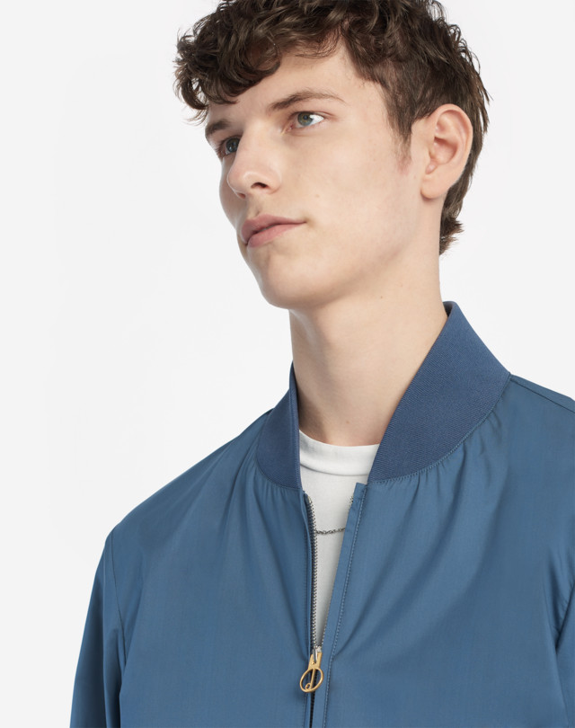 DUNHILL LIGHTWEIGHT SILK BOMBER BOMBER JACKETS Man a