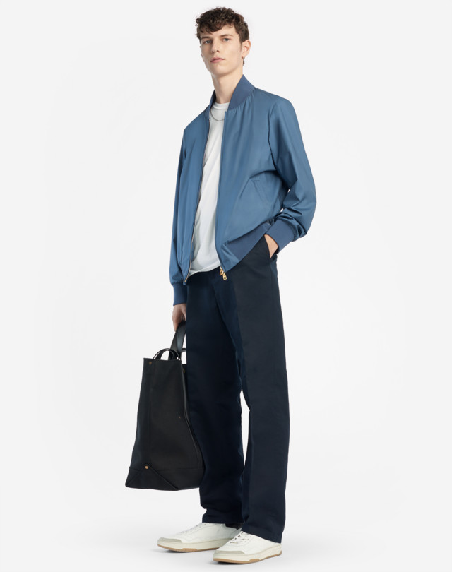 DUNHILL LIGHTWEIGHT SILK BOMBER BOMBER JACKETS Man r