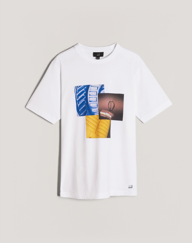 DUNHILL ARCHIVE COLLAGE SS T-SHIRT T-SHIRT Man f