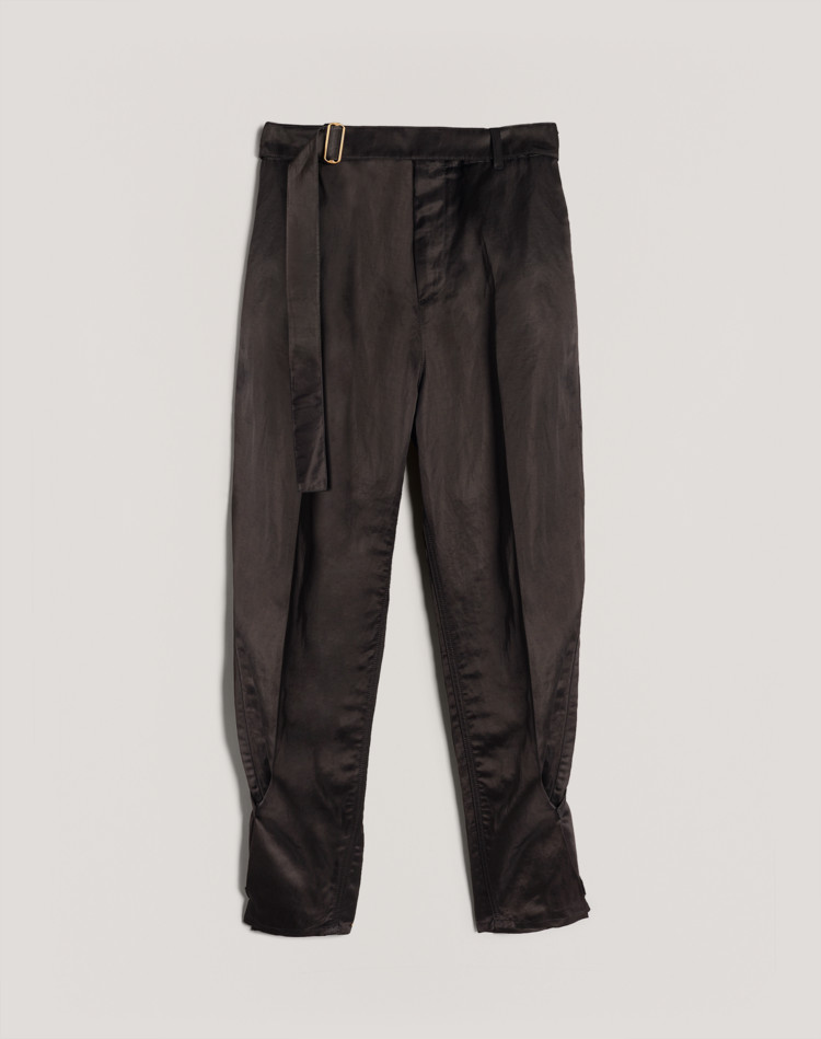 RAMIE SILK STRAP TROUSERS DUNHILL CHINOS Man RAMIE SILK STRAP TROUSERS f