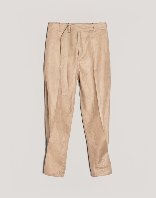 DUNHILL LINEN STRAP TROUSERS CHINOS Man f