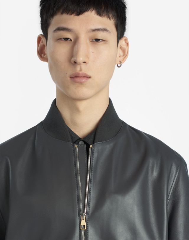 DUNHILL LEATHER BOMBER LEATHER BOMBERS Man a