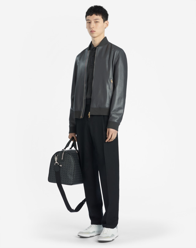 DUNHILL LEATHER BOMBER LEATHER BOMBERS Man r