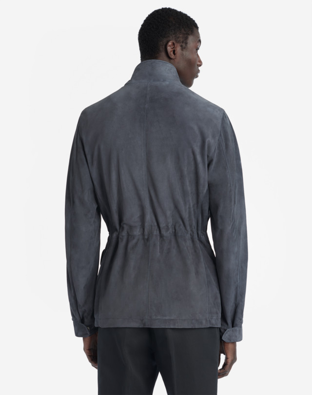 DUNHILL SUEDE FIELD JACKET LEATHER JACKETS Man e