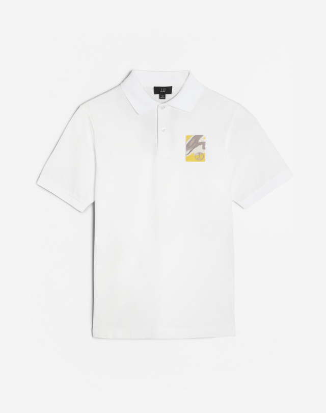DUNHILL ABRASION LOGO SS POLO POLOS Man f
