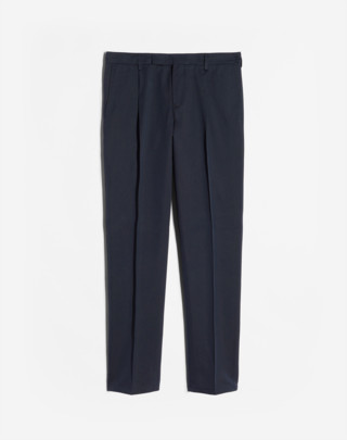 COTTON SILK SINGLE PLEAT TROUSERS
