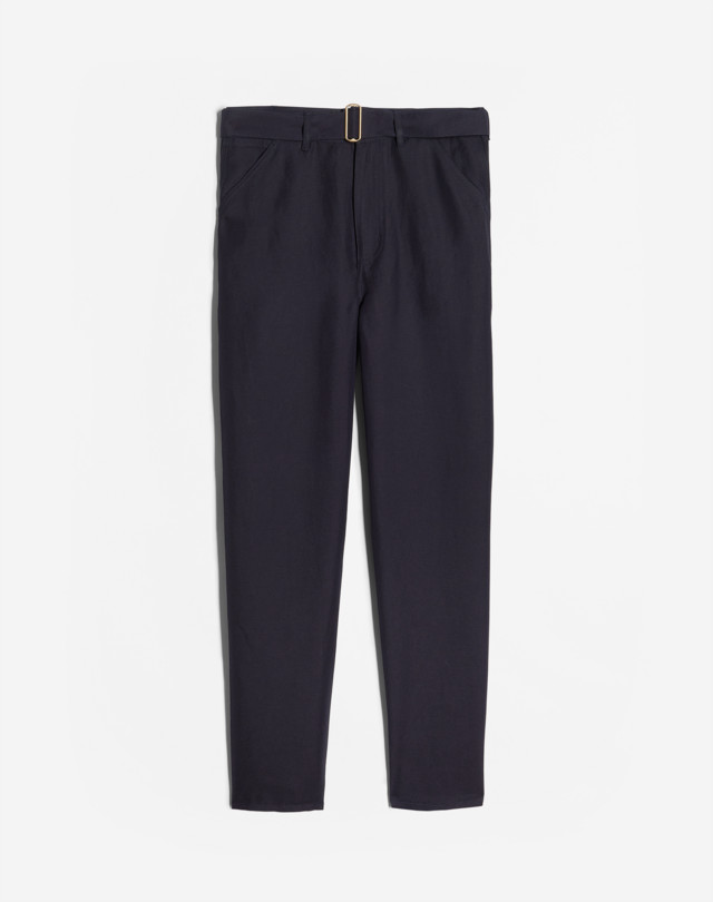 DUNHILL LINEN CANVAS UTILITY TROUSERS CHINOS Man f