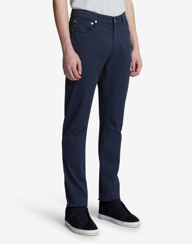 DUNHILL COTTON TWILL 5 POCKET TROUSERS CHINOS Man a