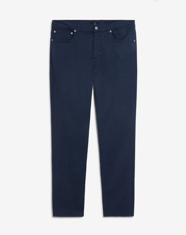 DUNHILL Cotton Twill 5-Pocket Trousers CHINOS Man f