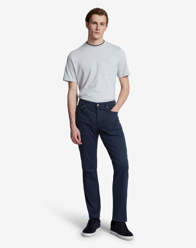 DUNHILL COTTON TWILL 5 POCKET TROUSERS CHINOS Man r