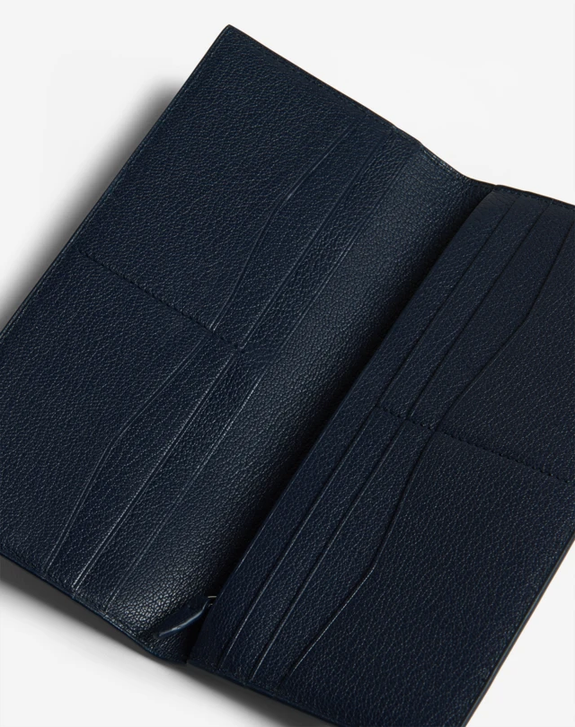 Men's Navy Duke Fine Leather 10cc Coat Wallet | dunhill US Online Store