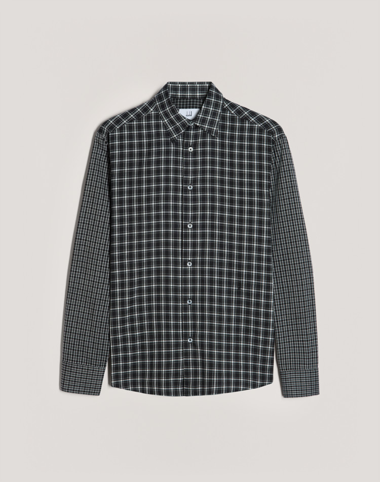 COTTON CHECK SHIRT DUNHILL LONG SLEEVE CASUAL SHIRTS Man COTTON CHECK SHIRT f