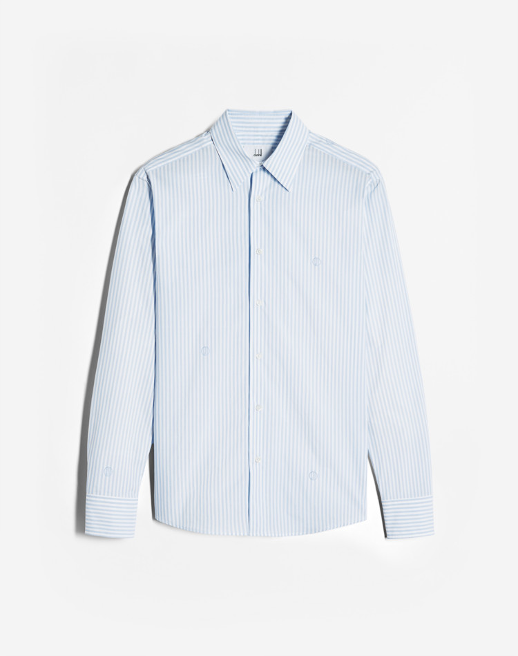 D STRIPE POPLIN SHIRT DUNHILL LONG SLEEVE CASUAL SHIRTS Man D STRIPE POPLIN SHIRT f