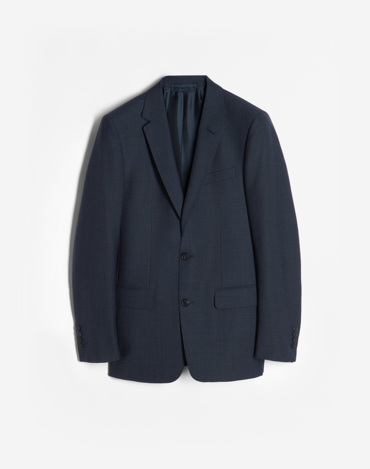 WOOL MICRO CHECK MAYFAIR JACKET DUNHILL BLAZERS Man WOOL MICRO CHECK MAYFAIR JACKET f