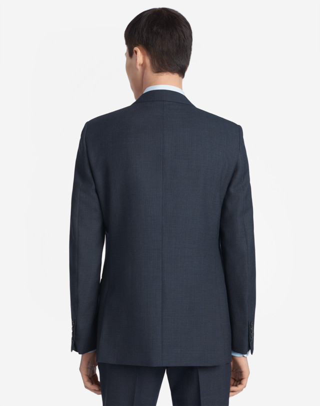 DUNHILL WOOL MICRO CHECK MAYFAIR JACKET BLAZERS Man e