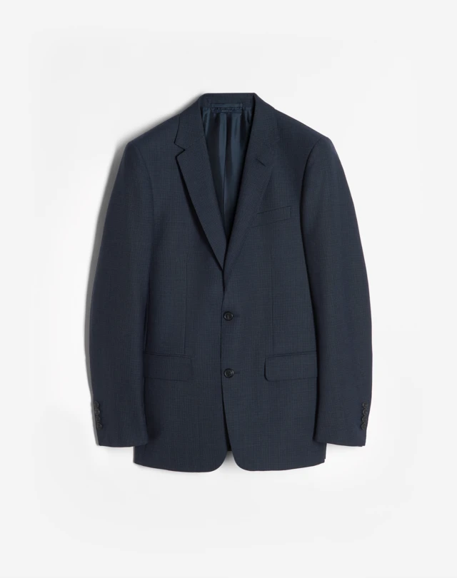 DUNHILL Wool Micro Check Mayfair Jacket BLAZER Man f