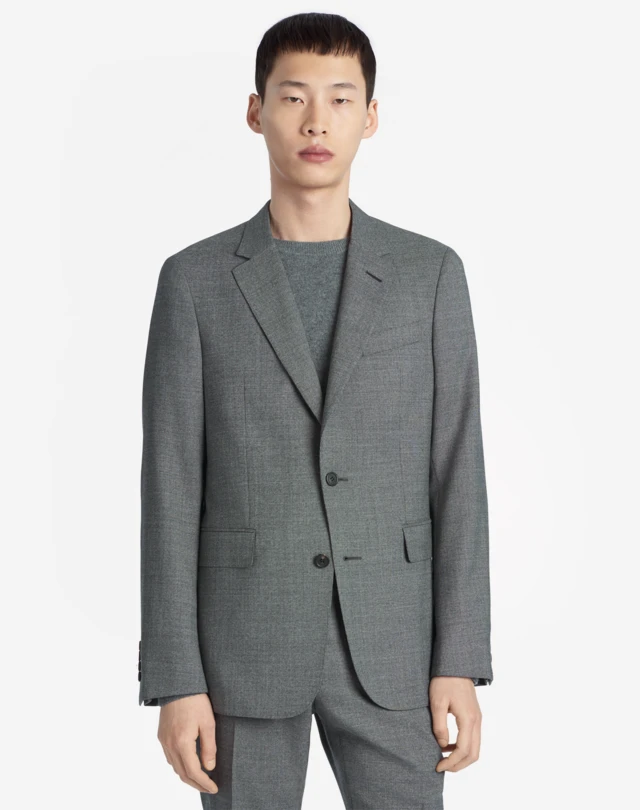DUNHILL WOOL MICRO CHECK TRAVEL JACKET BLAZERS Man d