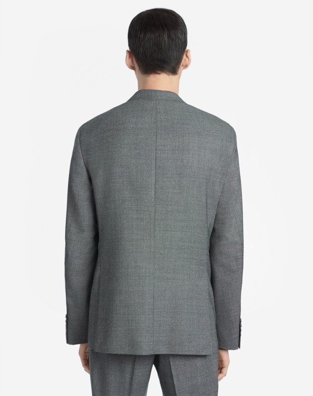 DUNHILL WOOL MICRO CHECK TRAVEL JACKET BLAZERS Man e