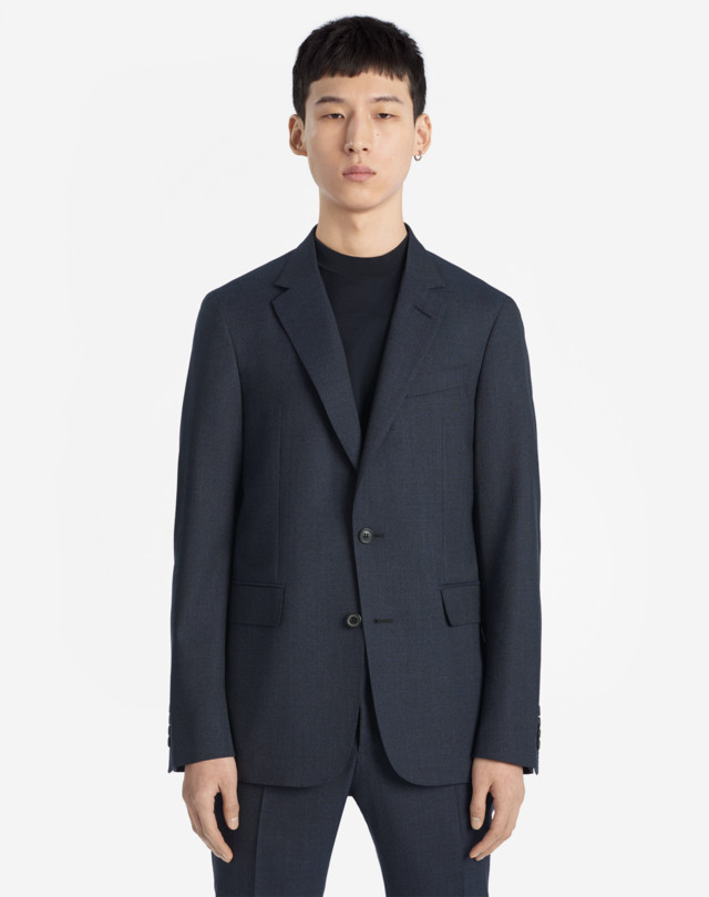 DUNHILL WOOL MICRO CHECK TRAVEL JACKET BLAZERS Man d
