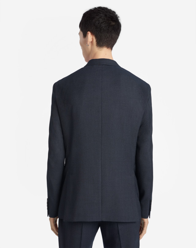 DUNHILL WOOL MICRO CHECK TRAVEL JACKET BLAZERS Man e