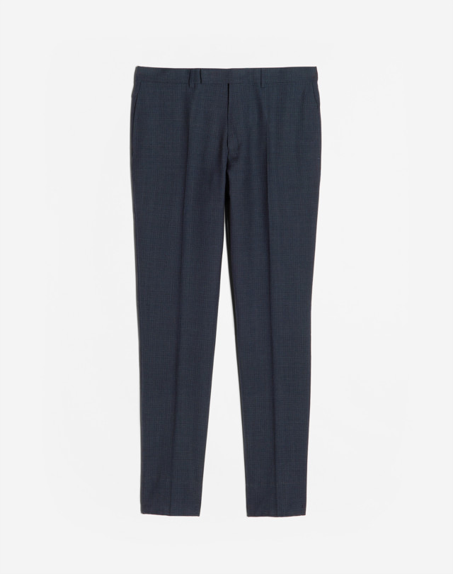 DUNHILL WOOL PRINCE OF WALES WINDOWPANE KENSINGTON TROUSERS FORMAL TROUSERS Man f