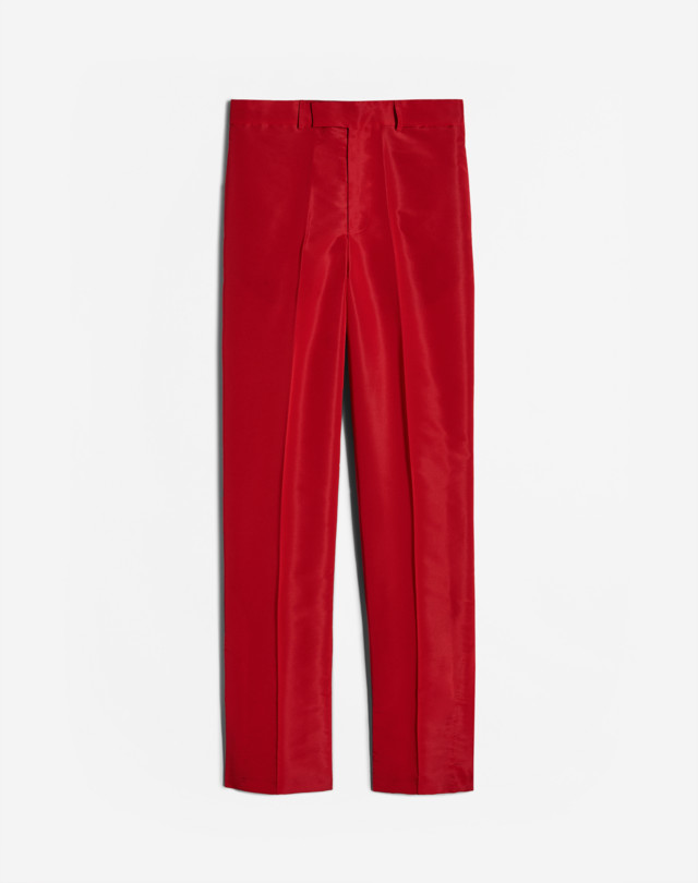DUNHILL SILK ZIP HEM TROUSERS FORMAL TROUSERS Man f